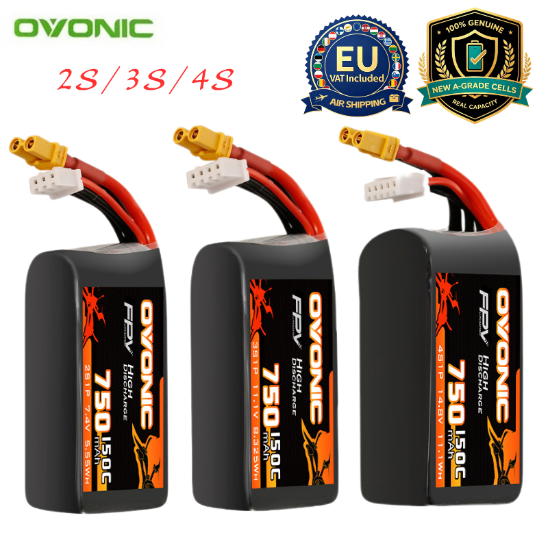 Drone Racing Battery - بطارية ليبو OVONIC 150C بقوة 750