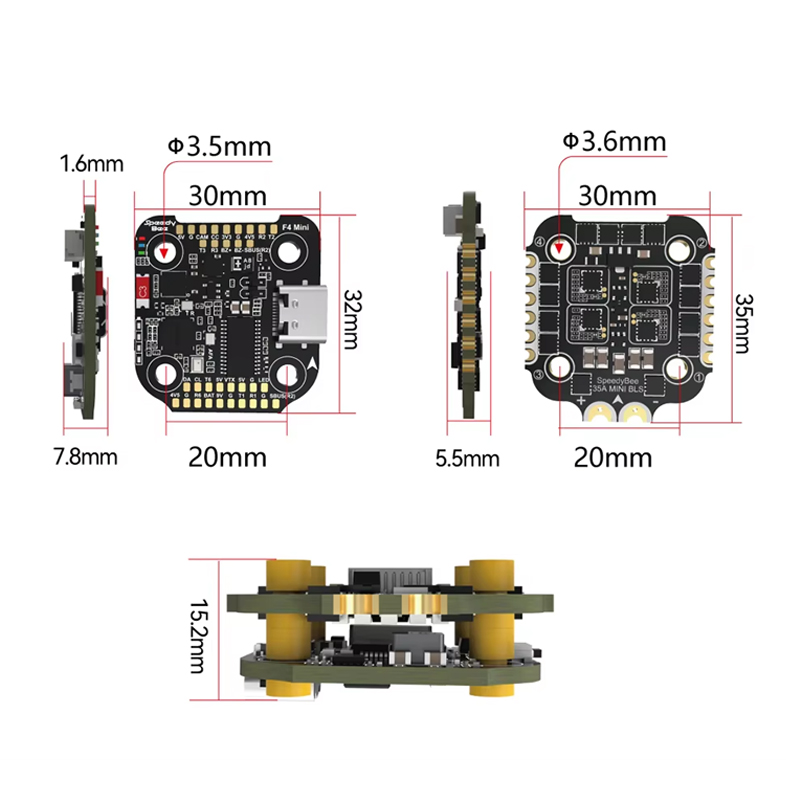 وحدة تحكم طيران SpeedyBee F4 M - مراجعة Drone Racing Flight Controller وسعره