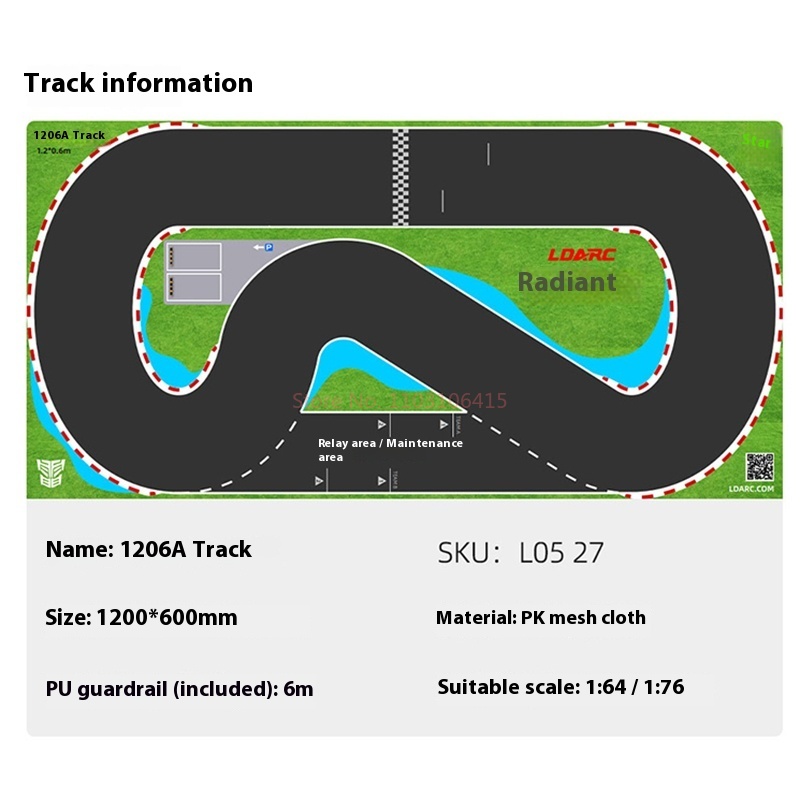 Ldarc Rc V64 1:76 240*120 سنتي - مراجعة Drone Racing Gate وسعره